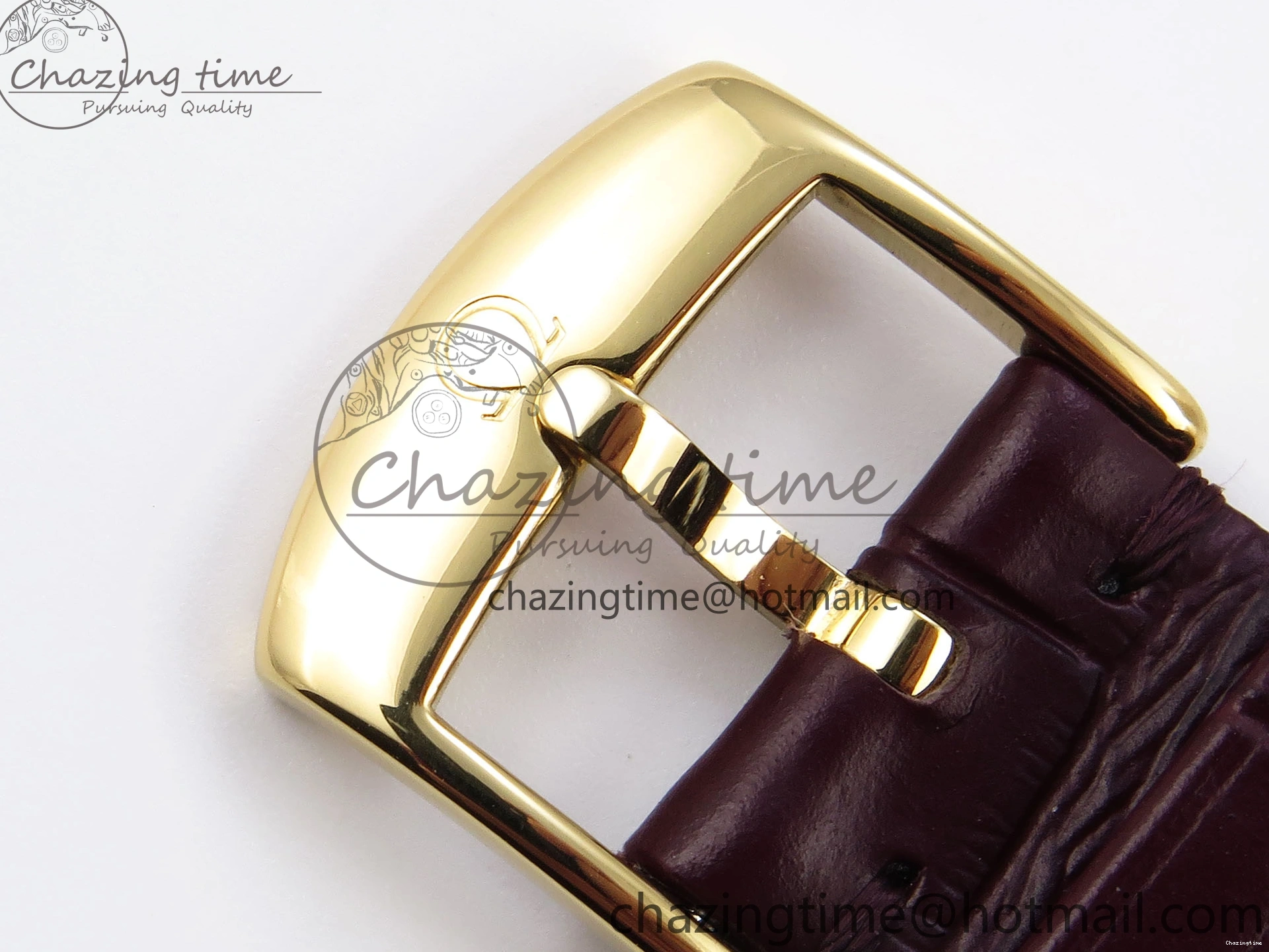 0415 De Ville Power Reserve YG MKF 1:1 Best Edition White Dial on Brown Leather Strap A WrinkleFree 7755